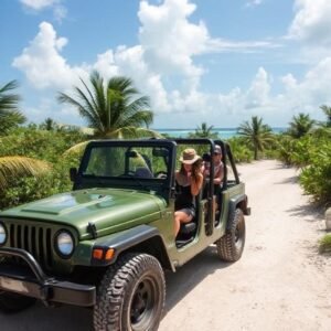 Classic Cozumel Jeep Adventure & Beach Club - Full Day